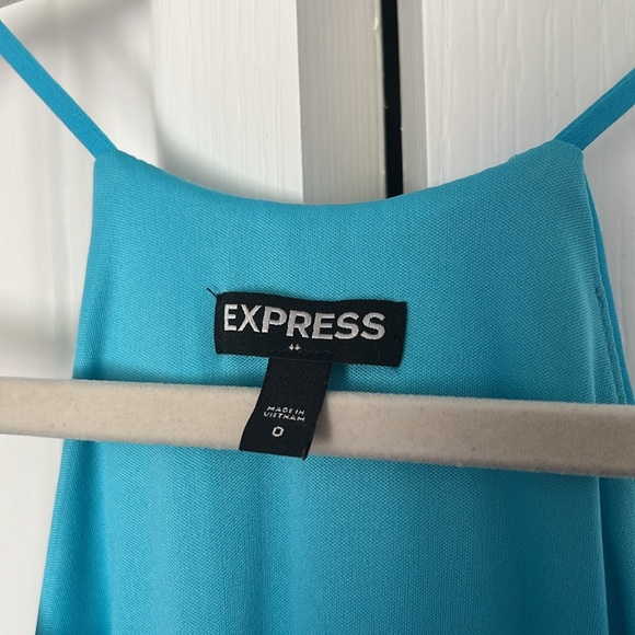Express blue flowy dress size 0 - Picture 3 of 6